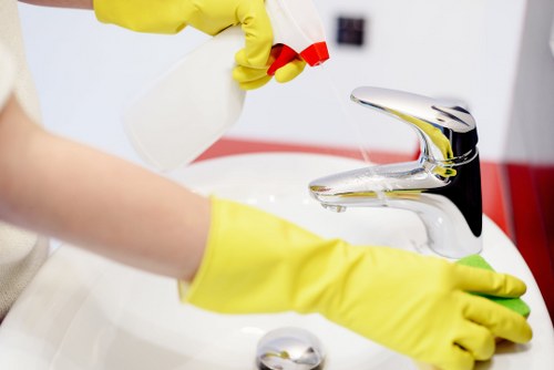 Domestic cleaning team in Greenwich maintaining a tidy home interior
