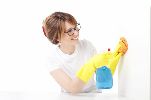 Staff training and safety equipment for oven cleaning service